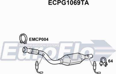 EuroFlo ECPG1069TA - Катализатор vvparts.bg