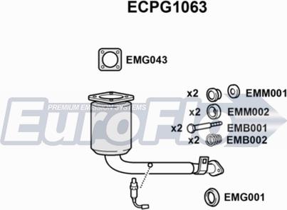 EuroFlo ECPG1063 - Катализатор vvparts.bg