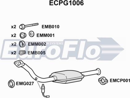 EuroFlo ECPG1006 - Катализатор vvparts.bg