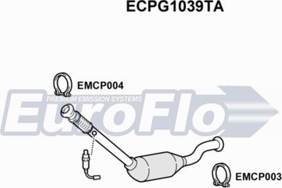 EuroFlo ECPG1039TA - Катализатор vvparts.bg