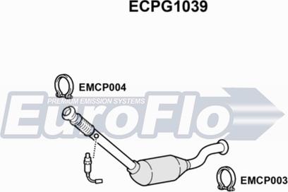 EuroFlo ECPG1039 - Катализатор vvparts.bg