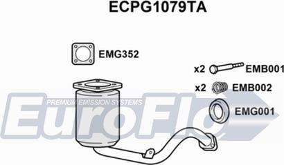 EuroFlo ECPG1079TA - Катализатор vvparts.bg