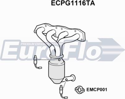 EuroFlo ECPG1116TA - Катализатор vvparts.bg