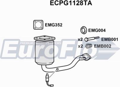 EuroFlo ECPG1128TA - Катализатор vvparts.bg