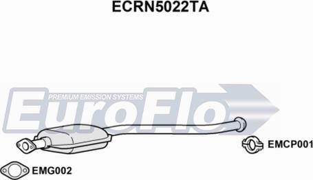 EuroFlo ECRN5022TA - Катализатор vvparts.bg