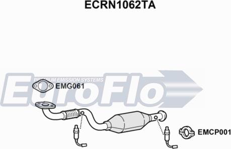 EuroFlo ECRN1062TA - Катализатор vvparts.bg