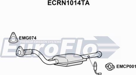 EuroFlo ECRN1014TA - Катализатор vvparts.bg