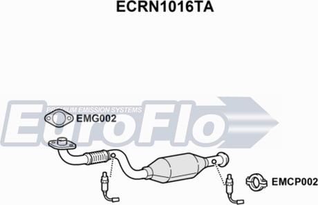 EuroFlo ECRN1016TA - Катализатор vvparts.bg