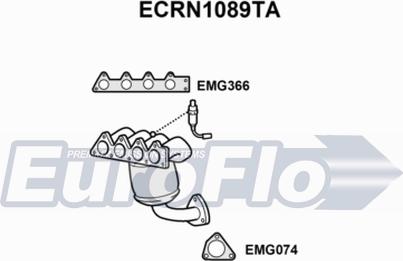 EuroFlo ECRN1089TA - Катализатор vvparts.bg