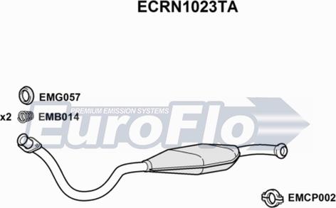 EuroFlo ECRN1023TA - Катализатор vvparts.bg