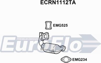 EuroFlo ECRN1112TA - Катализатор vvparts.bg