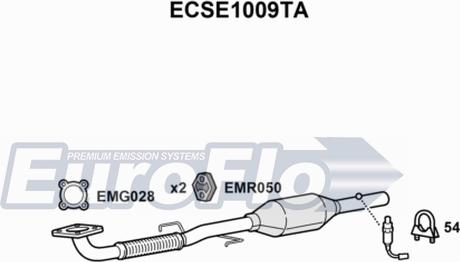 EuroFlo ECSE1009TA - Катализатор vvparts.bg