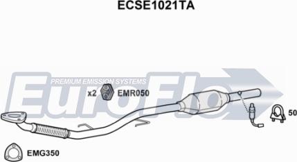 EuroFlo ECSE1021TA - Катализатор vvparts.bg