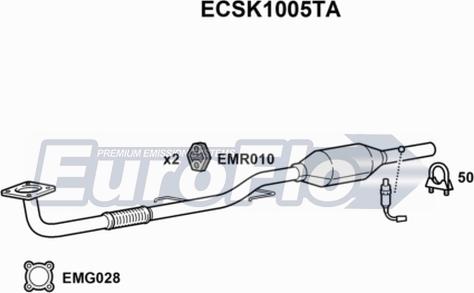 EuroFlo ECSK1005TA - Катализатор vvparts.bg