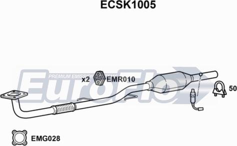 EuroFlo ECSK1005 - Катализатор vvparts.bg