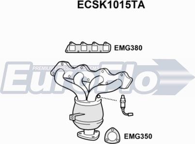 EuroFlo ECSK1015TA - Катализатор vvparts.bg