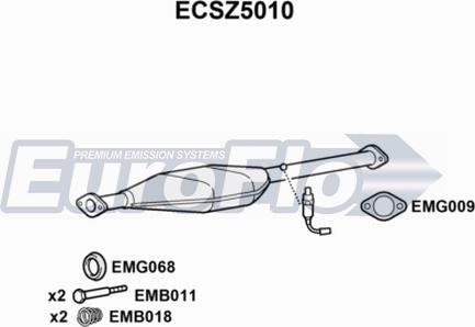 EuroFlo ECSZ5010 - Катализатор vvparts.bg