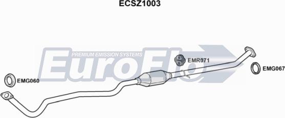 EuroFlo ECSZ1003 - Катализатор vvparts.bg