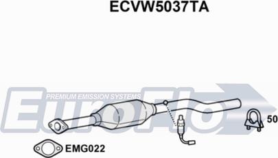 EuroFlo ECVW5037TA - Катализатор vvparts.bg