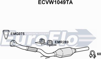 EuroFlo ECVW1049TA - Катализатор vvparts.bg