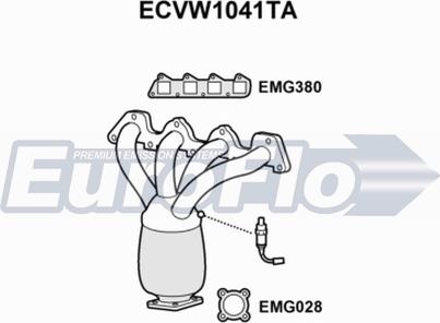 EuroFlo ECVW1041TA - Катализатор vvparts.bg