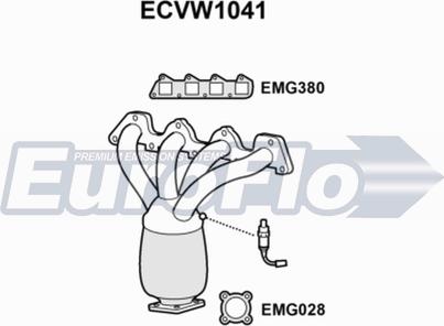 EuroFlo ECVW1041 - Катализатор vvparts.bg