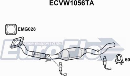 EuroFlo ECVW1056TA - Катализатор vvparts.bg