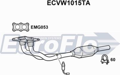 EuroFlo ECVW1015TA - Катализатор vvparts.bg