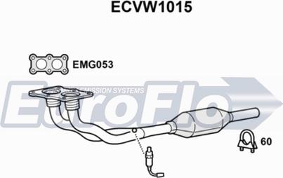 EuroFlo ECVW1015 - Катализатор vvparts.bg