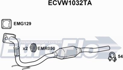 EuroFlo ECVW1032TA - Катализатор vvparts.bg