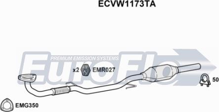 EuroFlo ECVW1173TA - Катализатор vvparts.bg