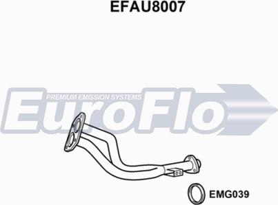 EuroFlo EFAU8007 - Изпускателна тръба vvparts.bg