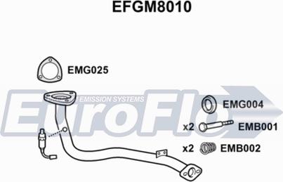 EuroFlo EFGM8010 - Изпускателна тръба vvparts.bg