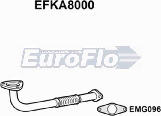 EuroFlo EFKA8000 - Изпускателна тръба vvparts.bg