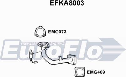 EuroFlo EFKA8003 - Изпускателна тръба vvparts.bg