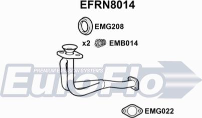 EuroFlo EFRN8014 - Изпускателна тръба vvparts.bg