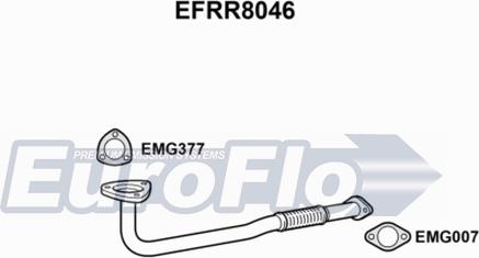 EuroFlo EFRR8046 - Изпускателна тръба vvparts.bg