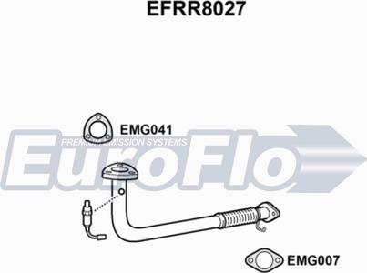 EuroFlo EFRR8027 - Изпускателна тръба vvparts.bg