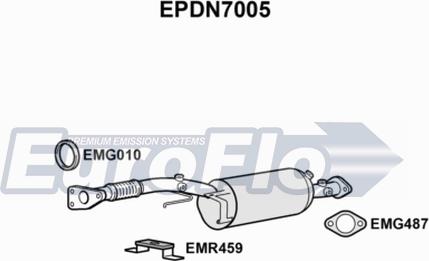 EuroFlo EPDN7005 - Филтър за сажди / твърди частици, изпускателна система vvparts.bg