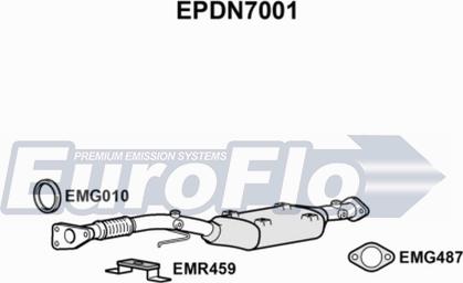 EuroFlo EPDN7001 - Филтър за сажди / твърди частици, изпускателна система vvparts.bg