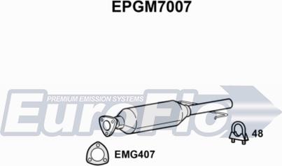 EuroFlo EPGM7007 - Филтър за сажди / твърди частици, изпускателна система vvparts.bg