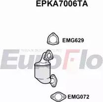 EuroFlo EPKA7006TA - Филтър за сажди / твърди частици, изпускателна система vvparts.bg