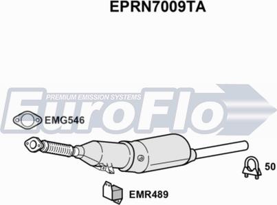 EuroFlo EPRN7009TA - Филтър за сажди / твърди частици, изпускателна система vvparts.bg