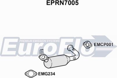 EuroFlo EPRN7005 - Филтър за сажди / твърди частици, изпускателна система vvparts.bg