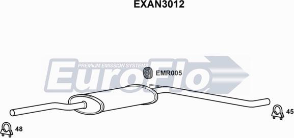 EuroFlo EXAN3012 - Средно гърне vvparts.bg