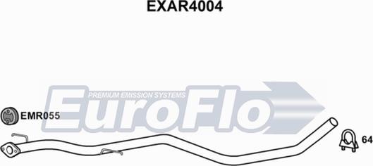 EuroFlo EXAR4004 - Изпускателна тръба vvparts.bg