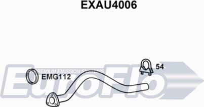 EuroFlo EXAU4006 - Изпускателна тръба vvparts.bg