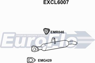 EuroFlo EXCL6007 - Накрайник за тръбата на аспуха vvparts.bg