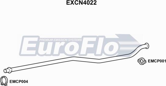 EuroFlo EXCN4022 - Изпускателна тръба vvparts.bg