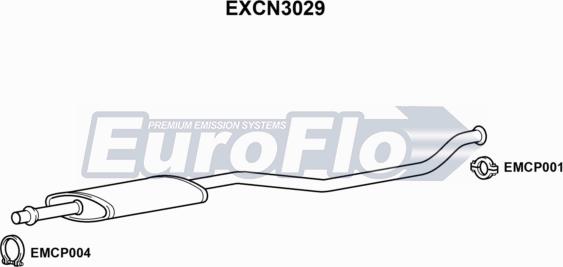 EuroFlo EXCN3029 - Средно гърне vvparts.bg